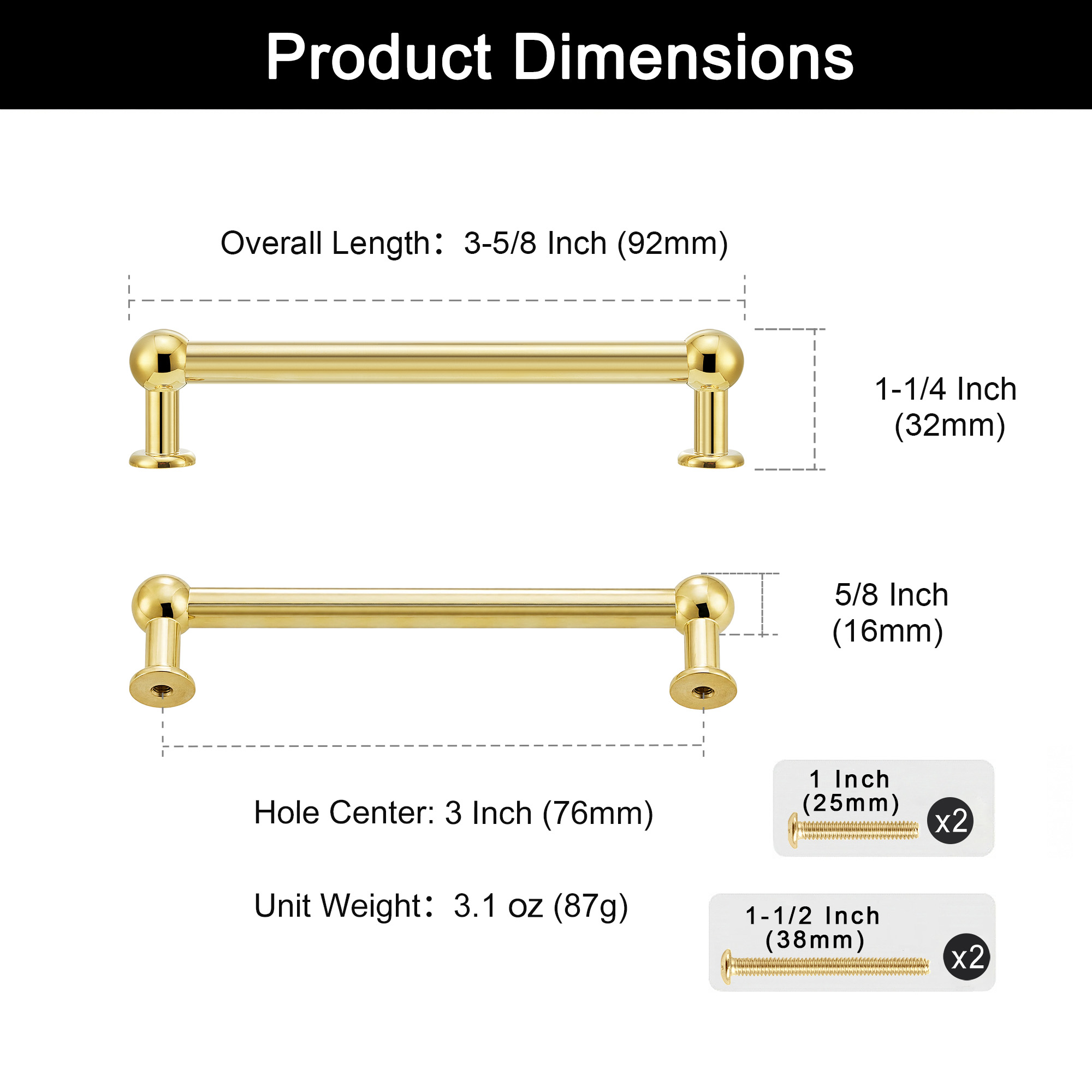 3" CC Dimensions