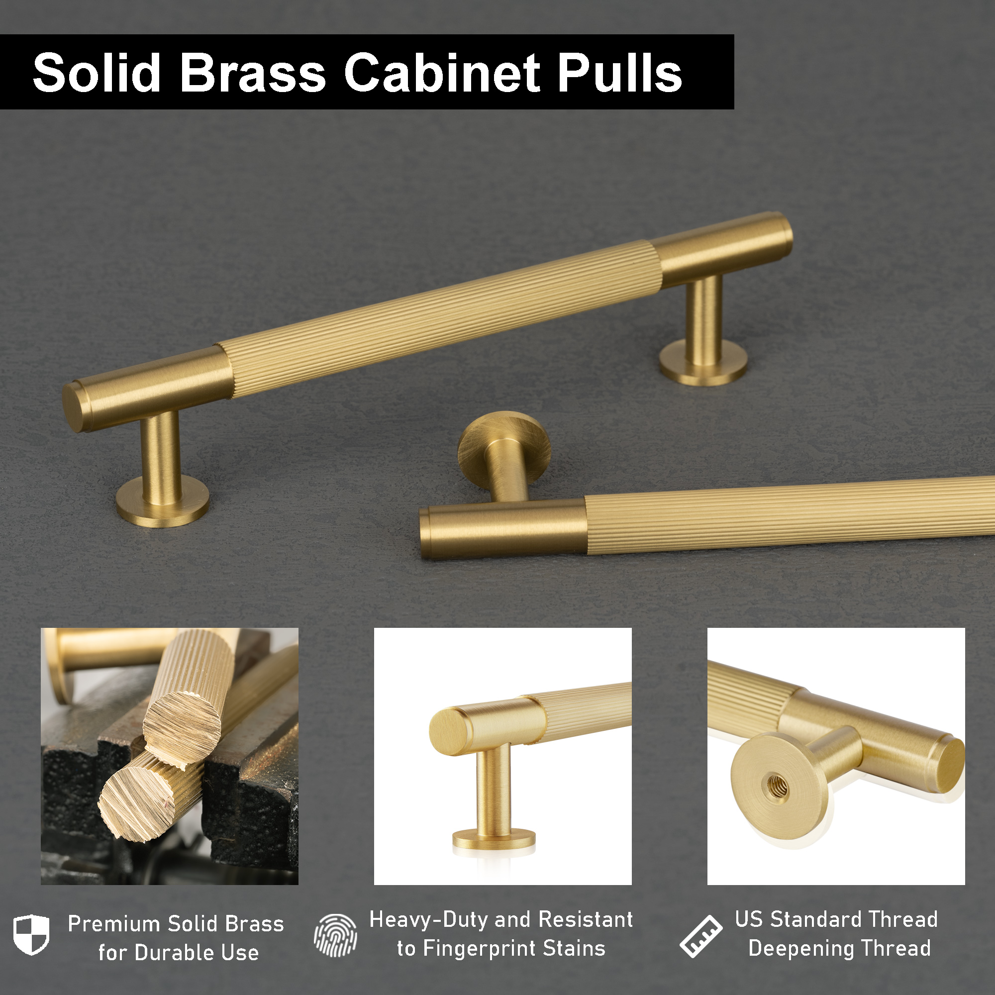 Vertical Grain Cabinet Pulls