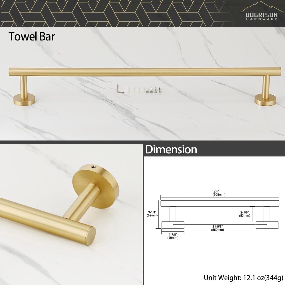Brass Towel Bar for Bathroom