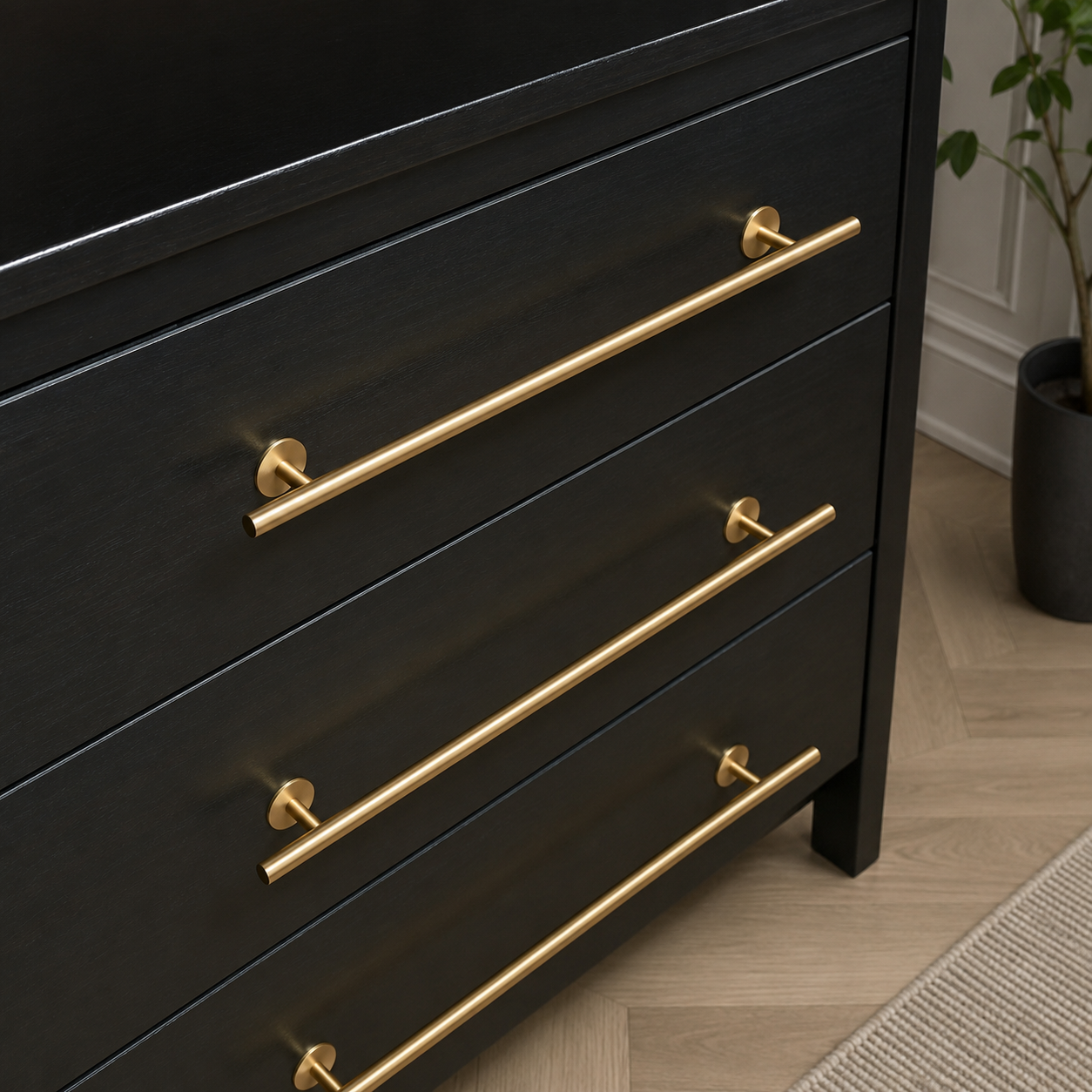 QOGRISUN Brass Appliance Pulls and Cabinet Backplate System