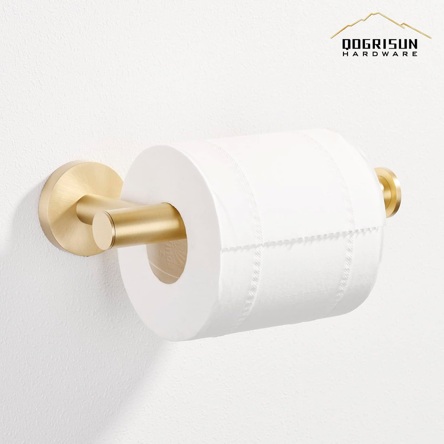Toilet Paper Holder Brushed Brass Gold