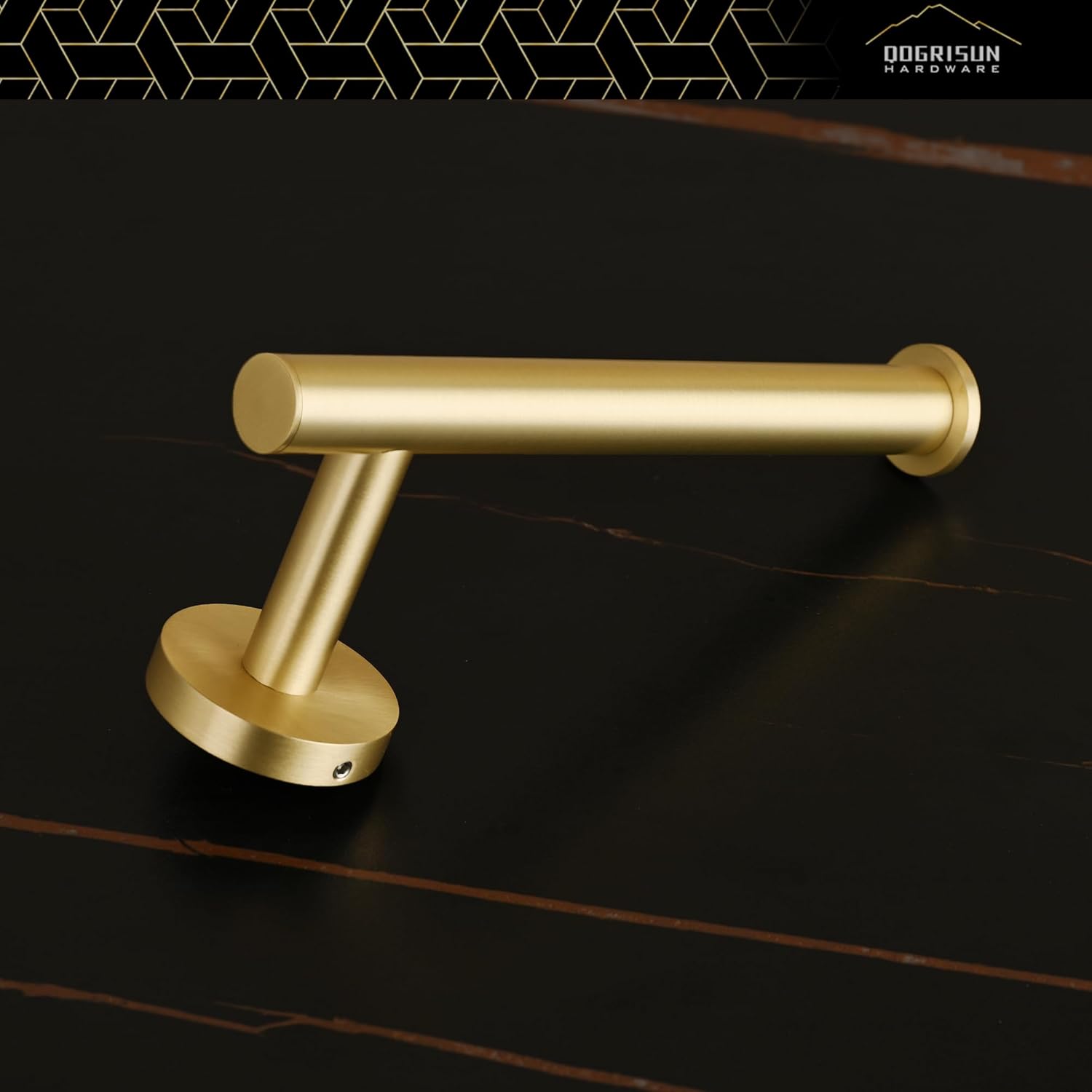 Toilet Paper Holder Brushed Brass Gold
