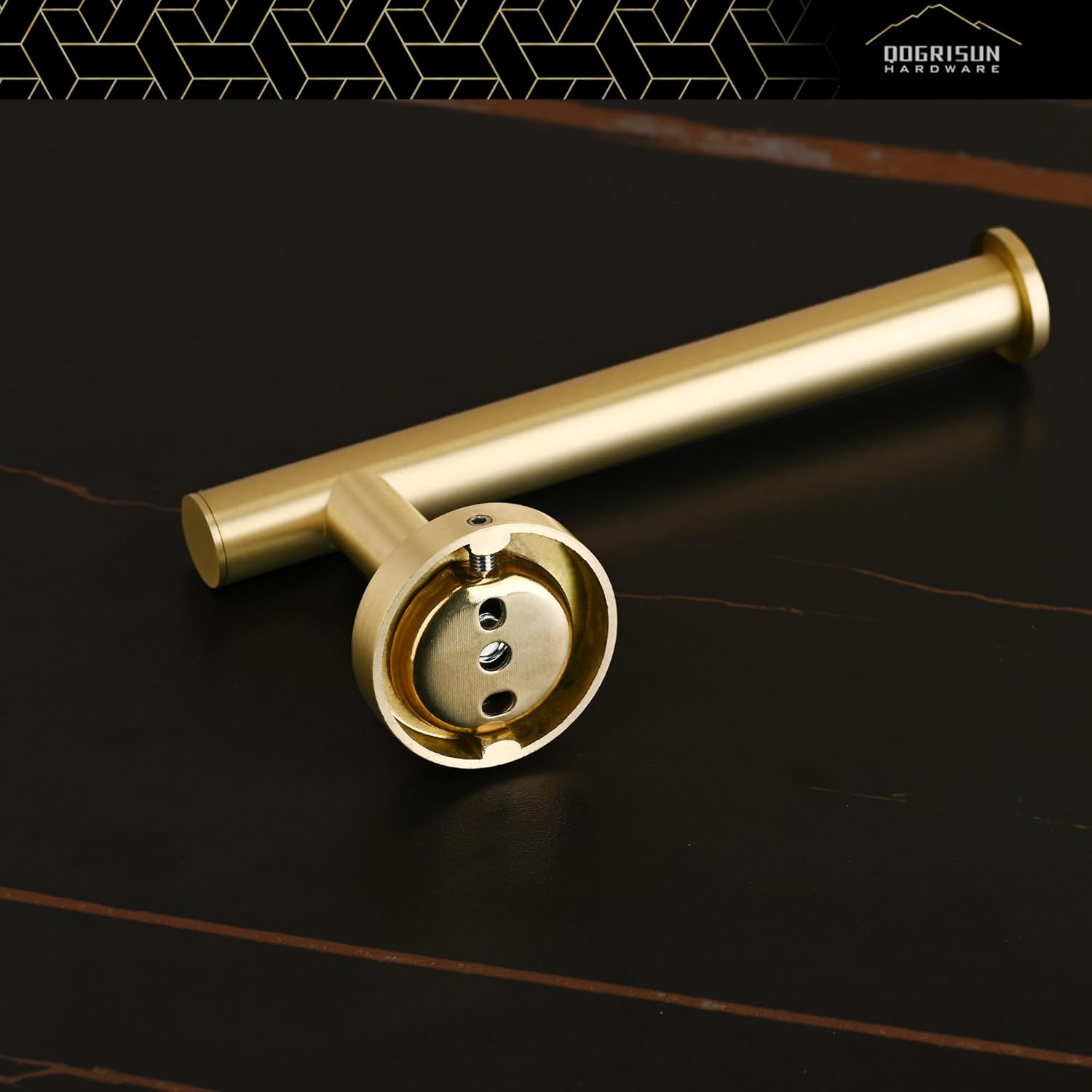 Toilet Paper Holder Brushed Brass Gold