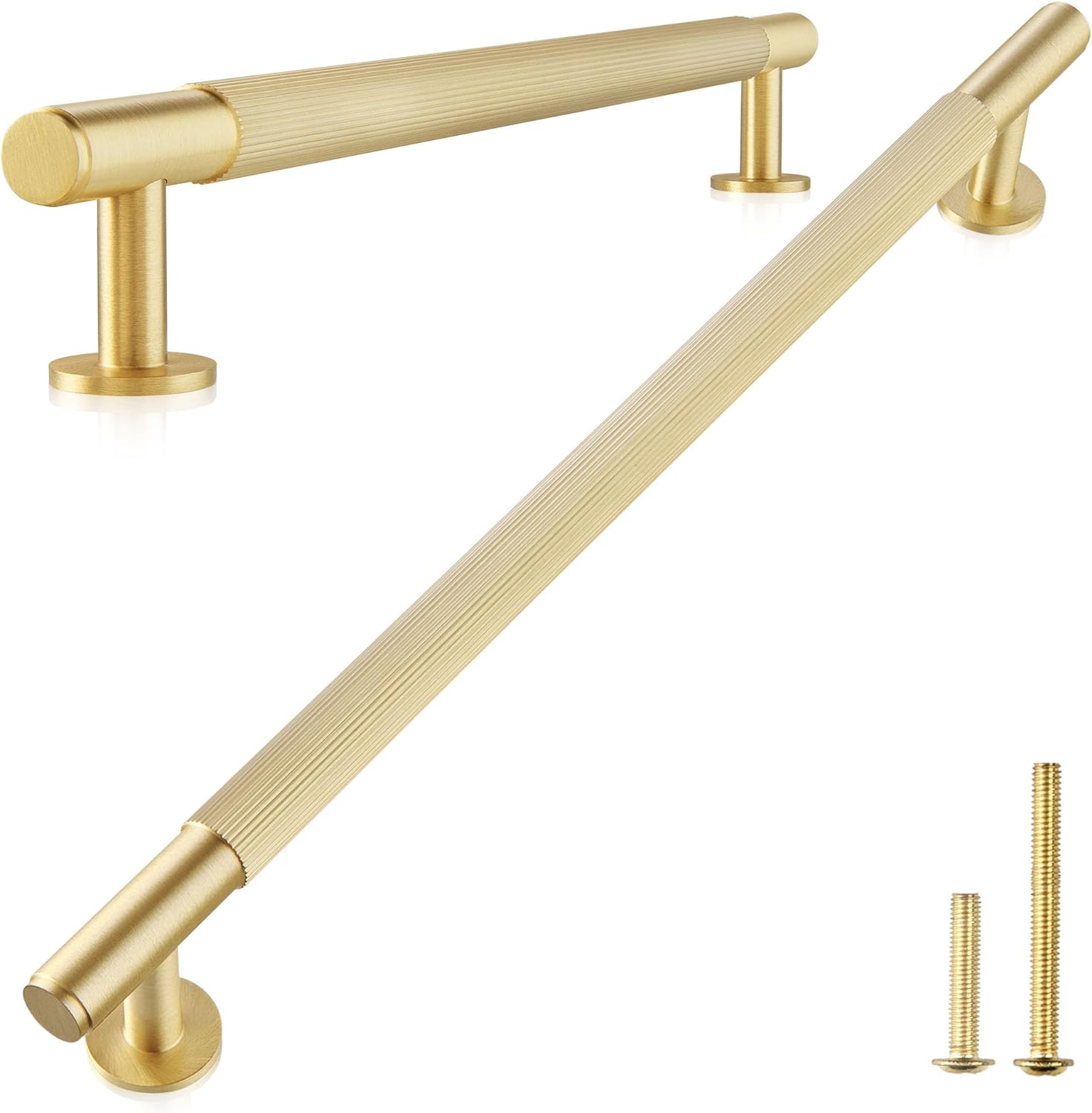 QOGRISUN Solid Brass Cabinet Pulls