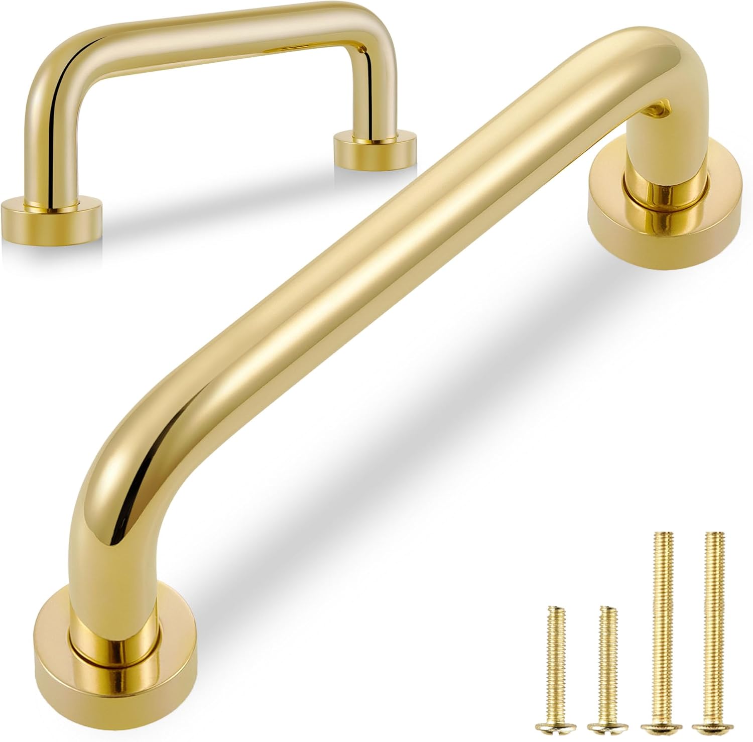 QOGRISUN Unlacquered Brass Cabinet Pulls