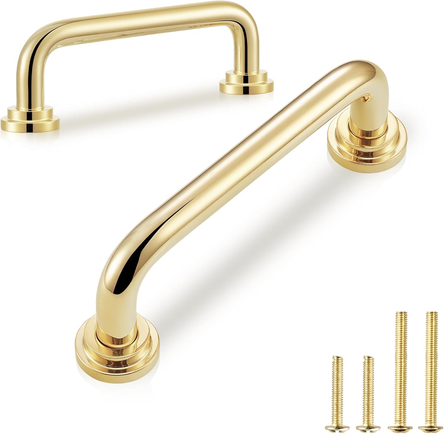 QOGRISUN Unlacquered Brass Cabinet Pulls