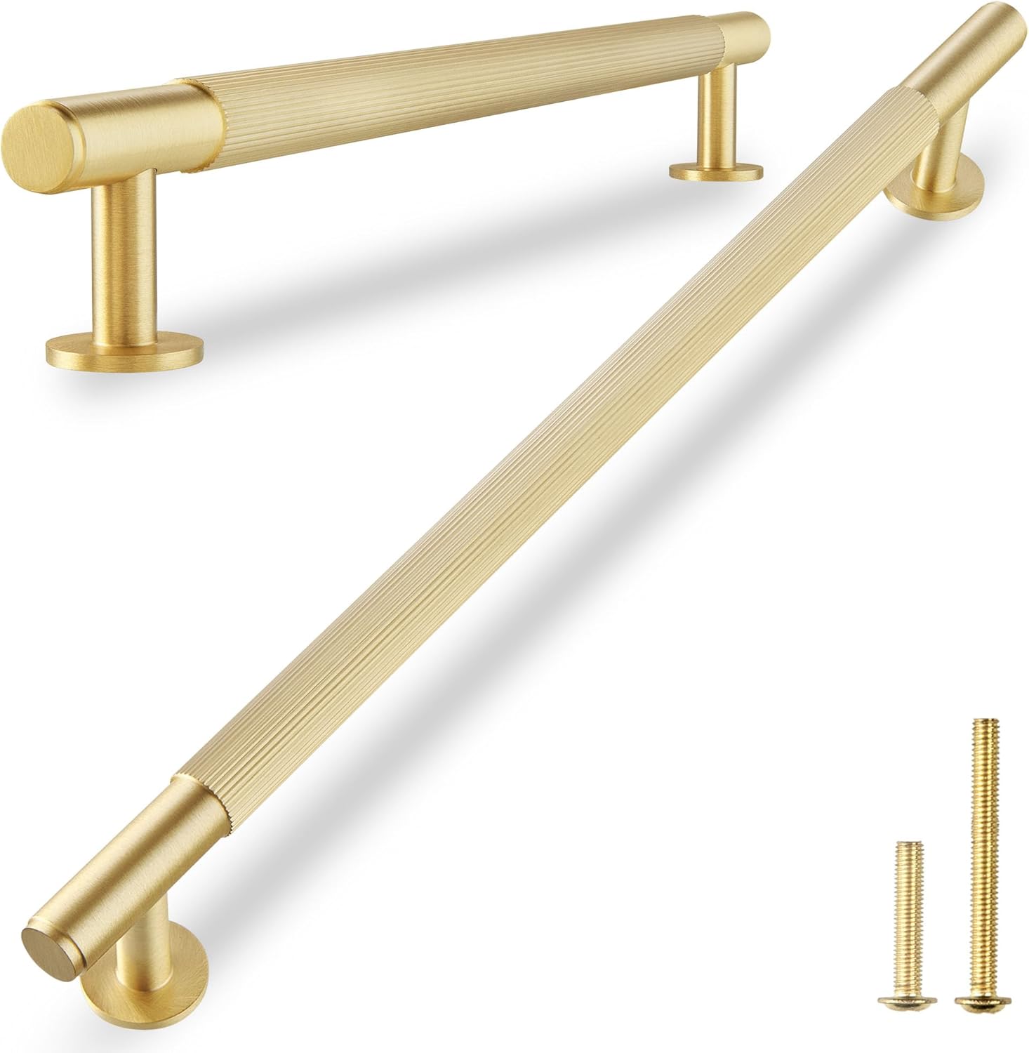 QOGRISUN Solid Brass Cabinet Pulls