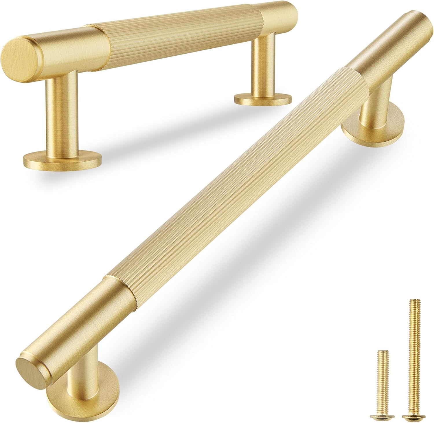 QOGRISUN Solid Brass Cabinet Pulls