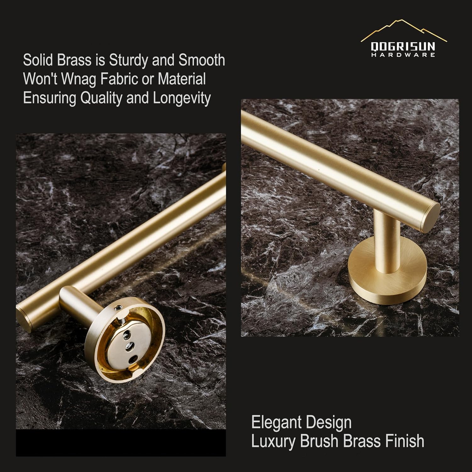 Toilet Paper Holder Brushed Brass Gold