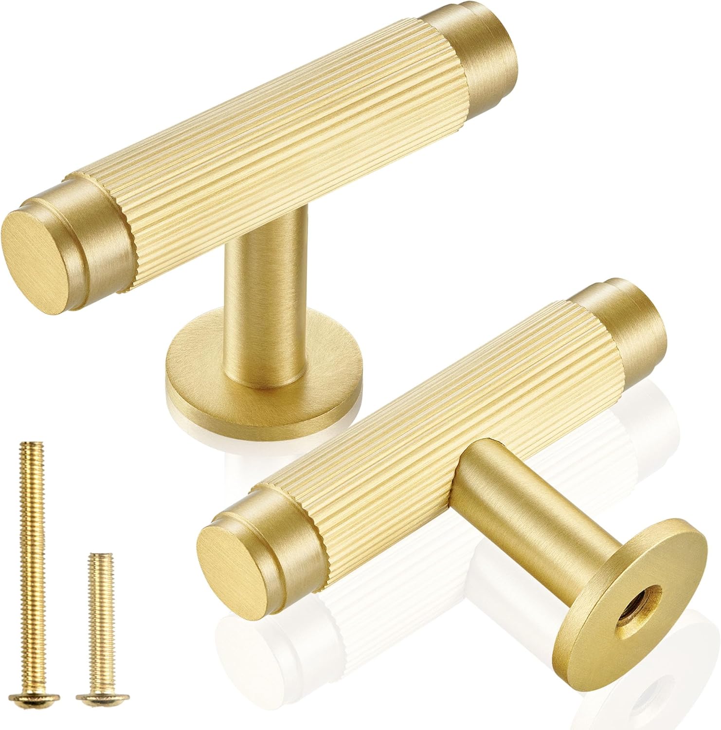 QOGRISUN Solid Brass Cabinet Pulls