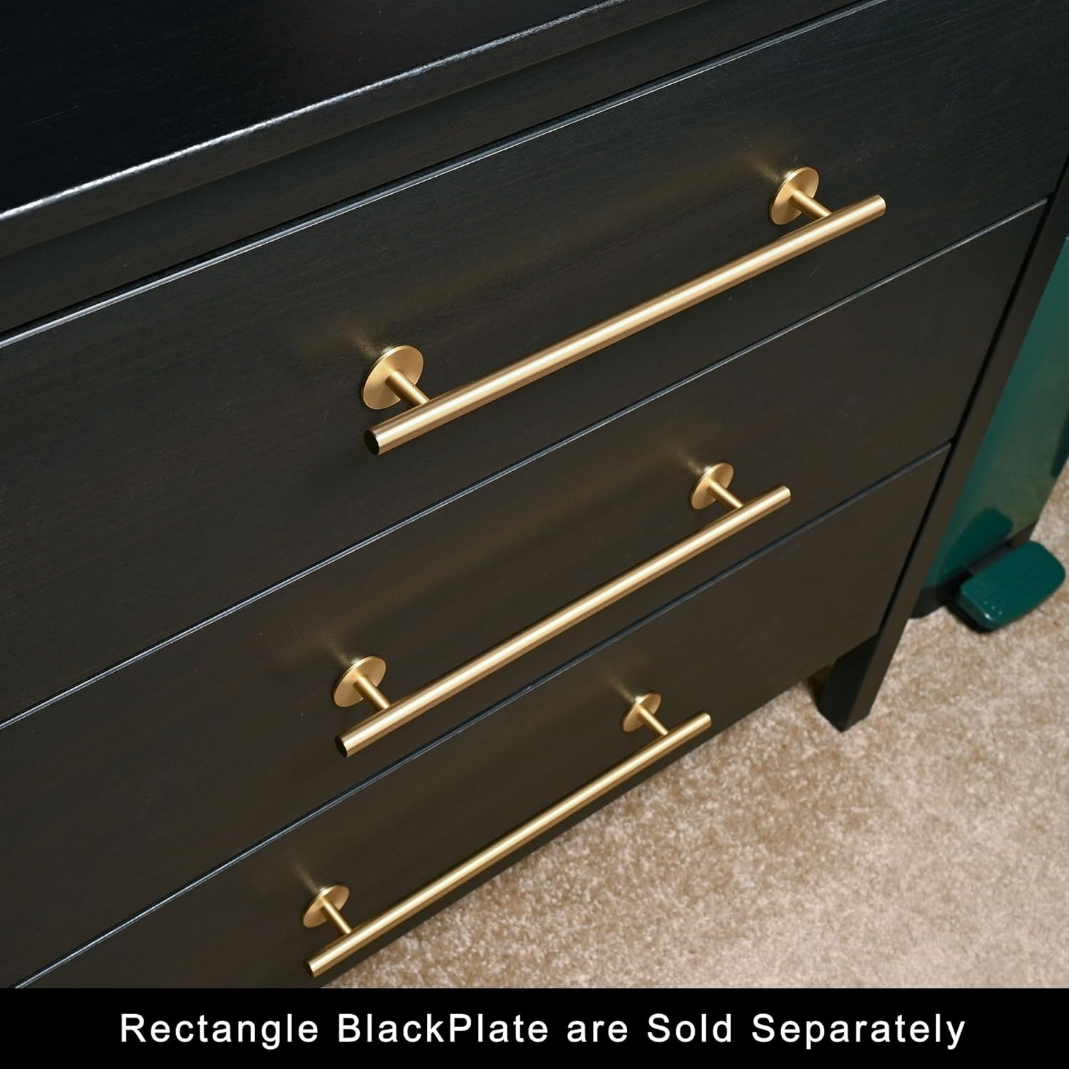 Solid Brass Cabinet Knobs Back Plates
