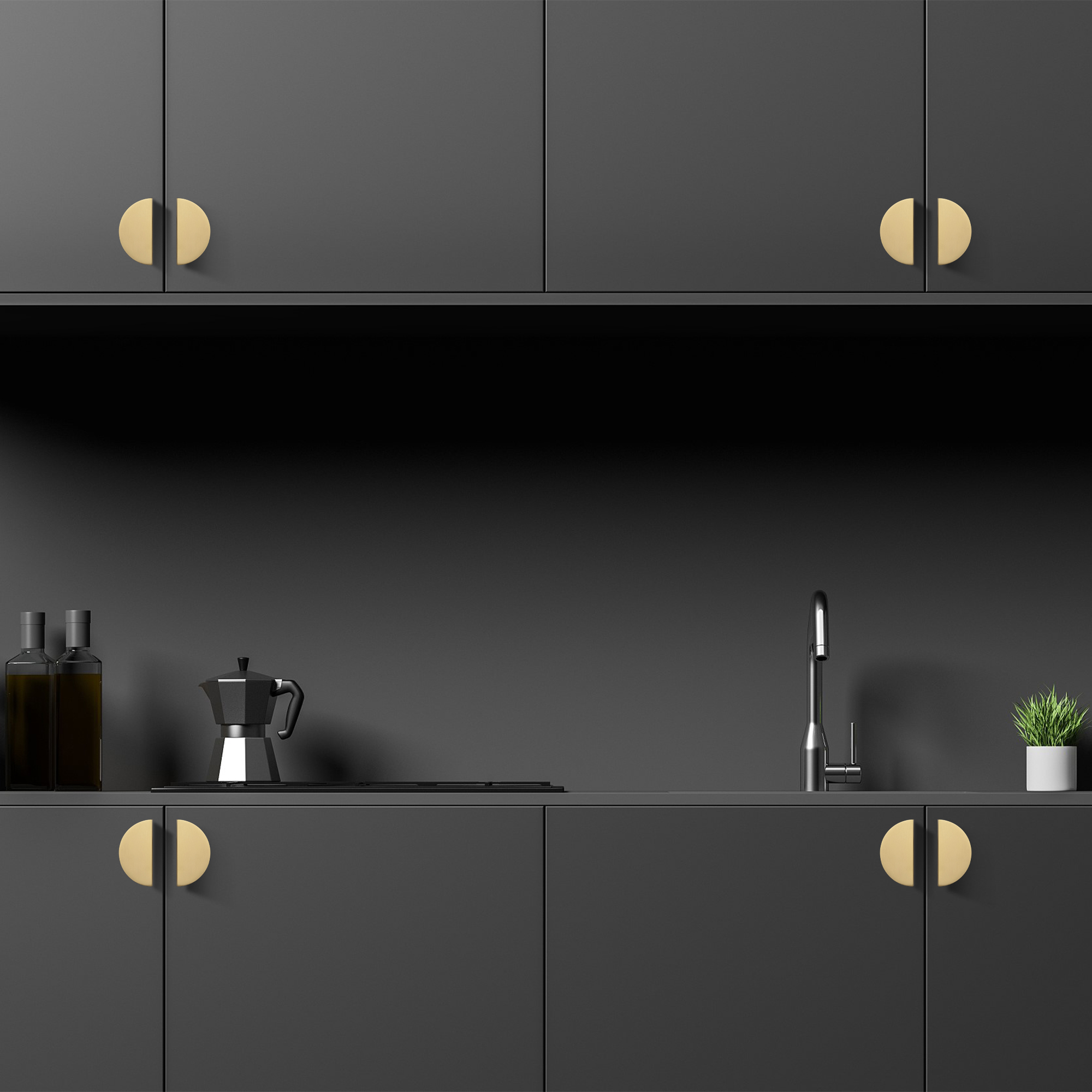 Half Moon Dresser Pulls