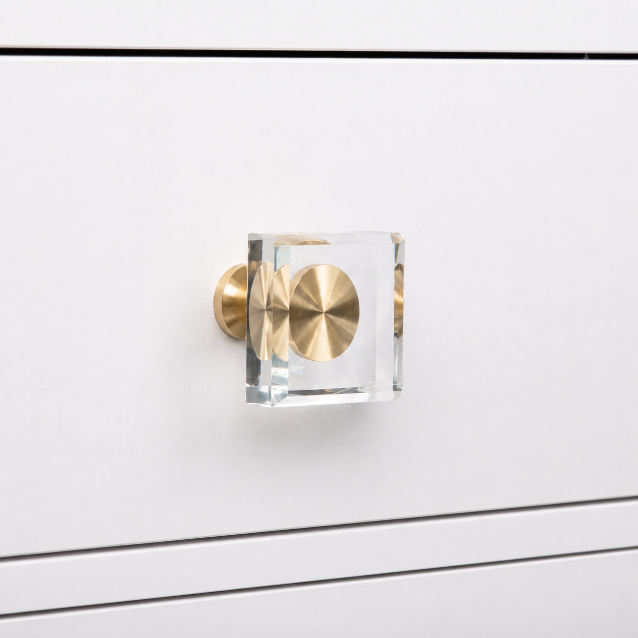 Crystal Square Cabinet Knobs