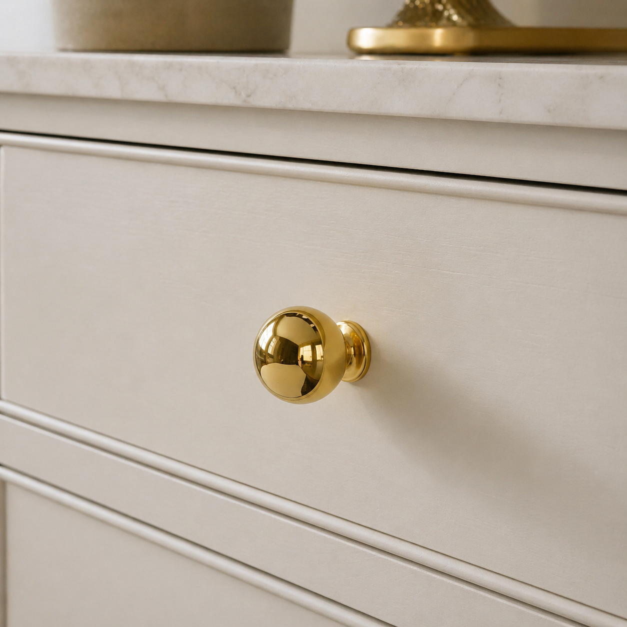 Unlacquered Ball Cabinet Knobs