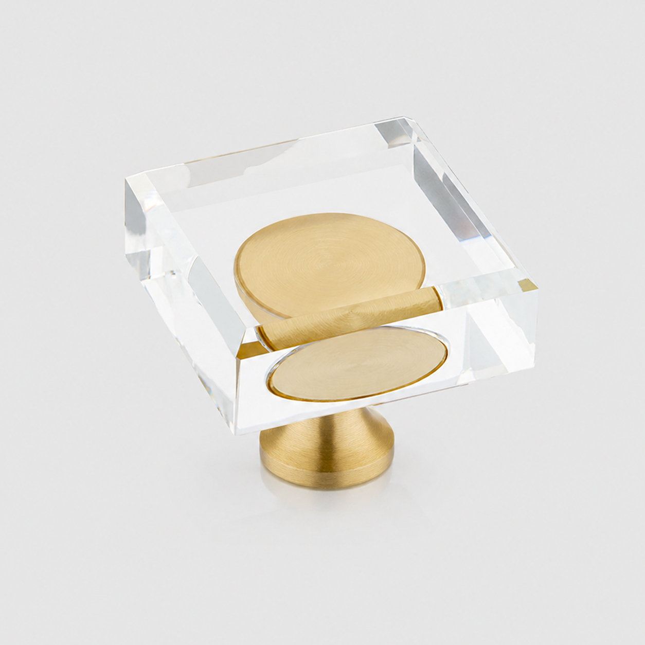 Crystal Square Cabinet Knobs
