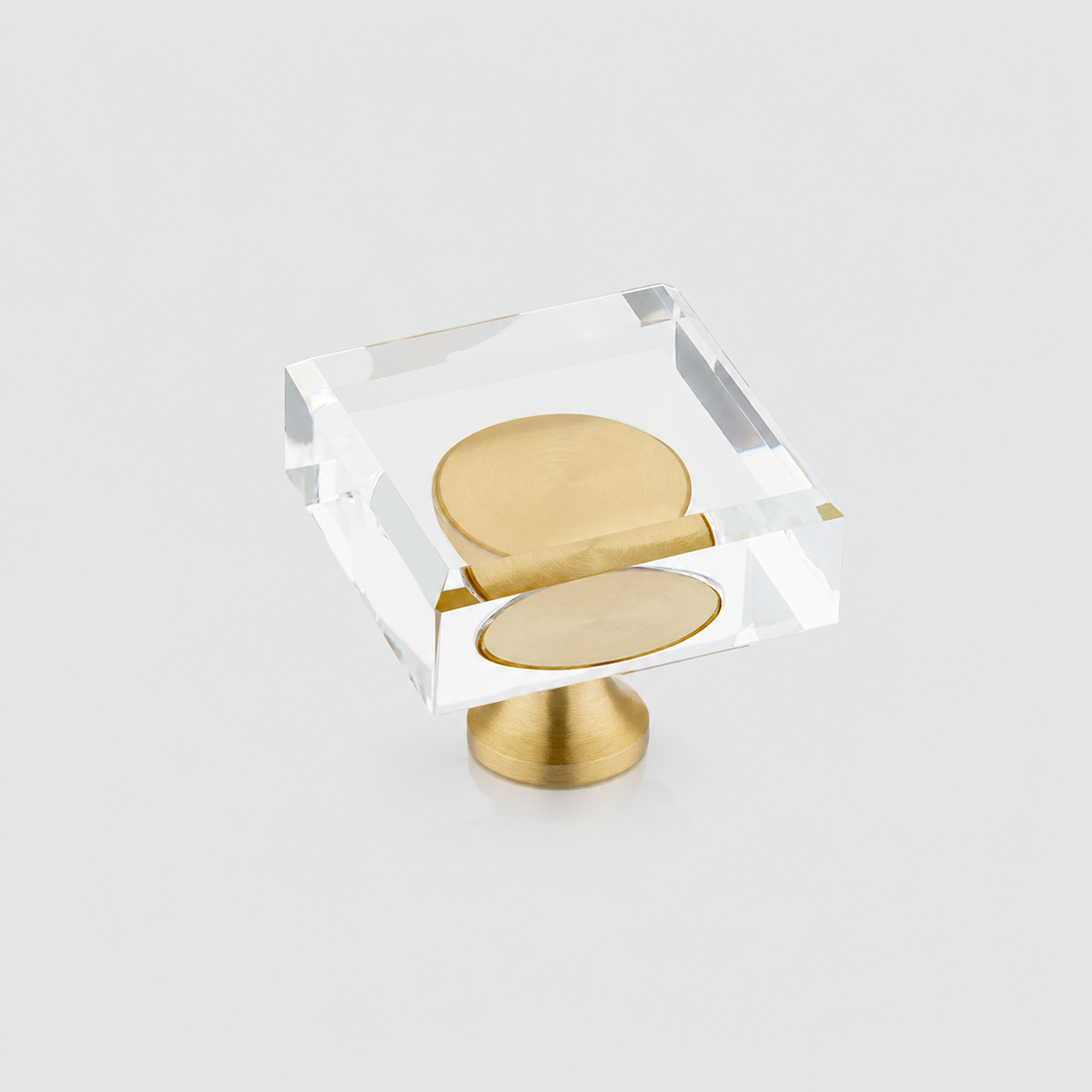 Crystal Square Cabinet Knobs