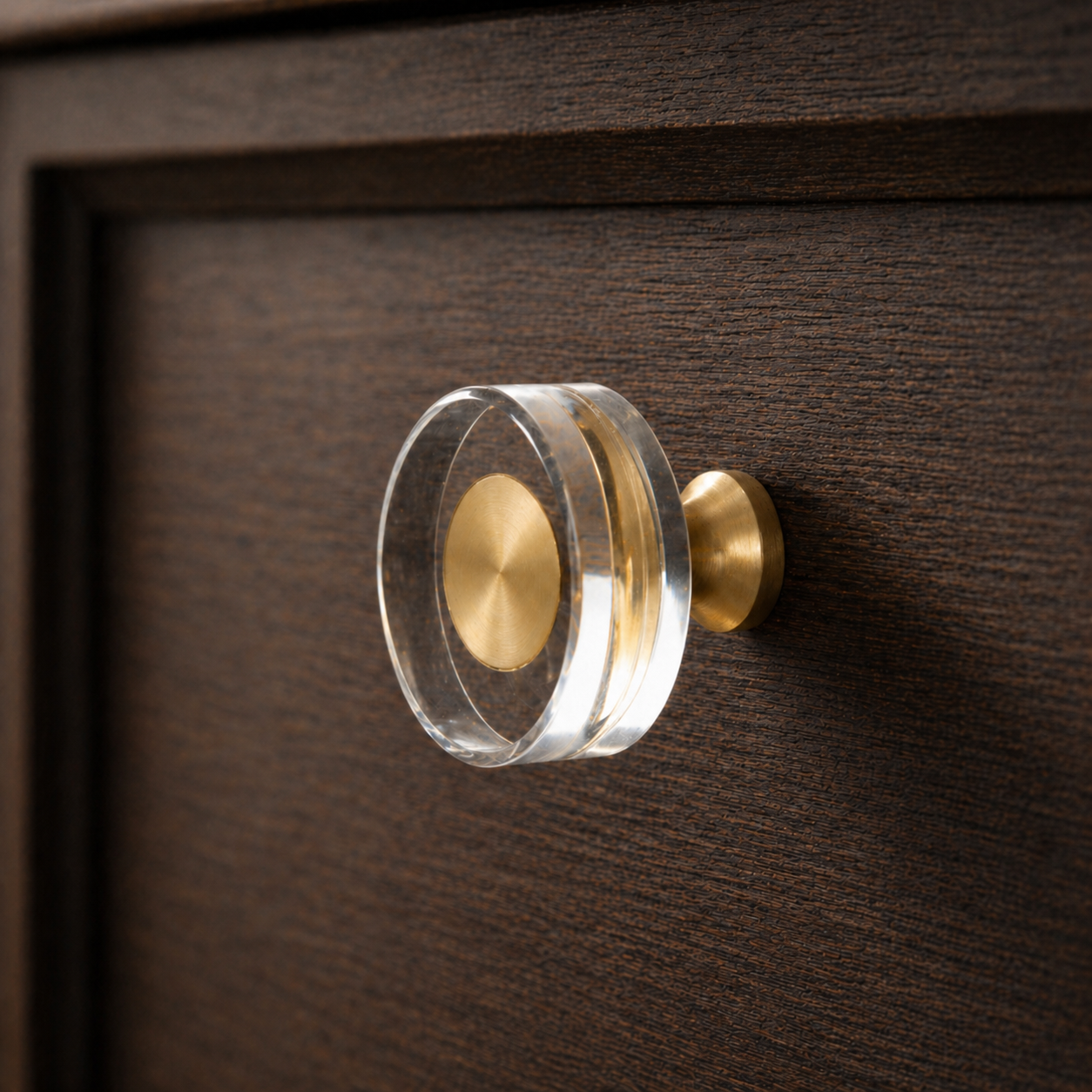 Crystal Round Cabinet Knobs