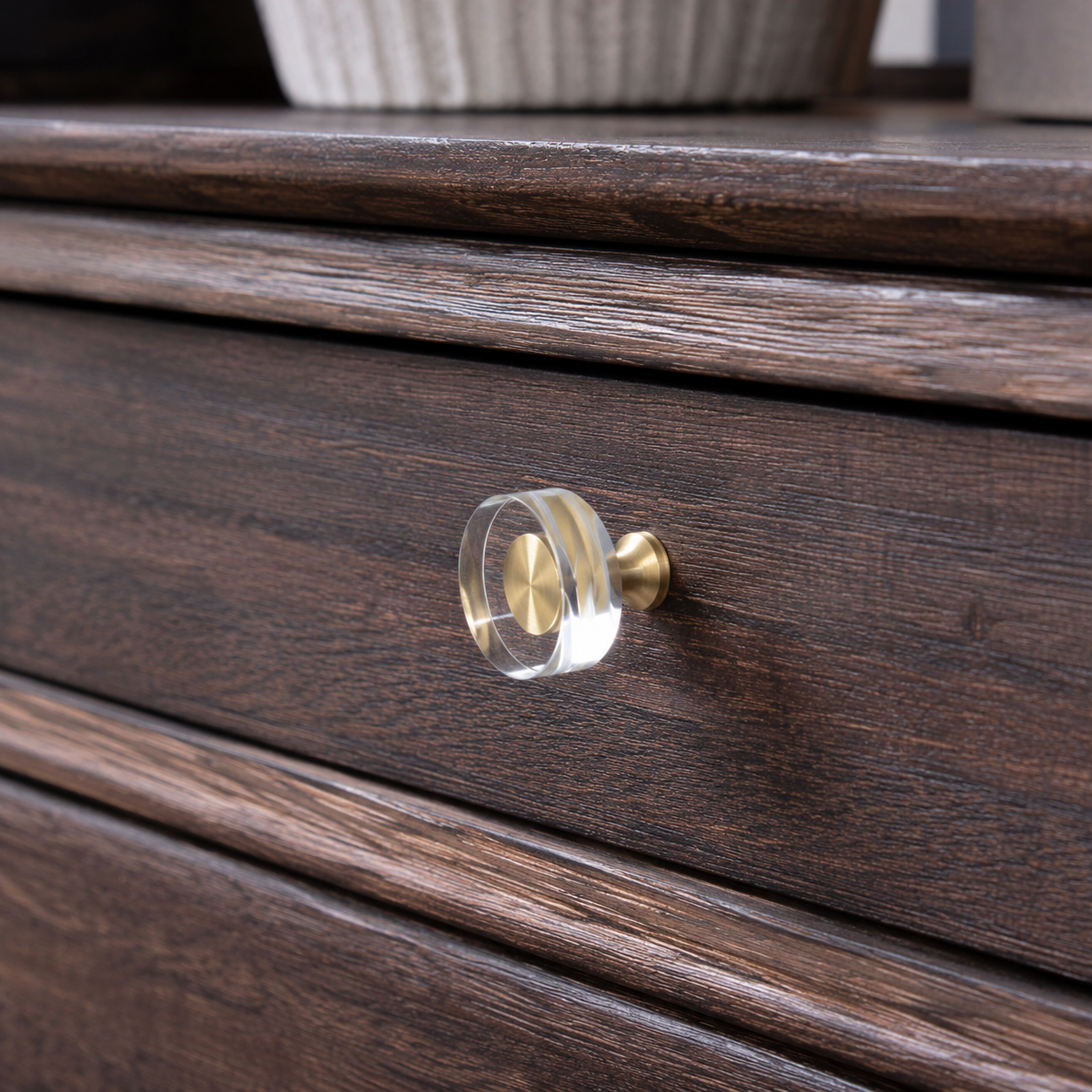 Crystal Round Cabinet Knobs