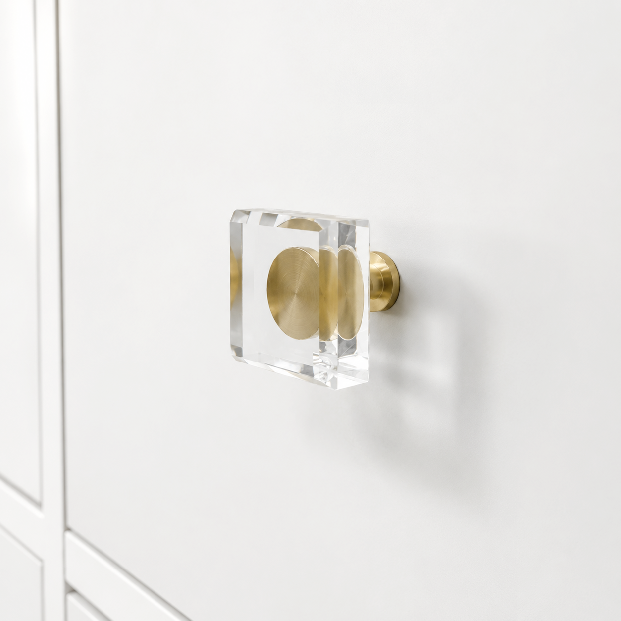 Crystal Square Cabinet Knobs