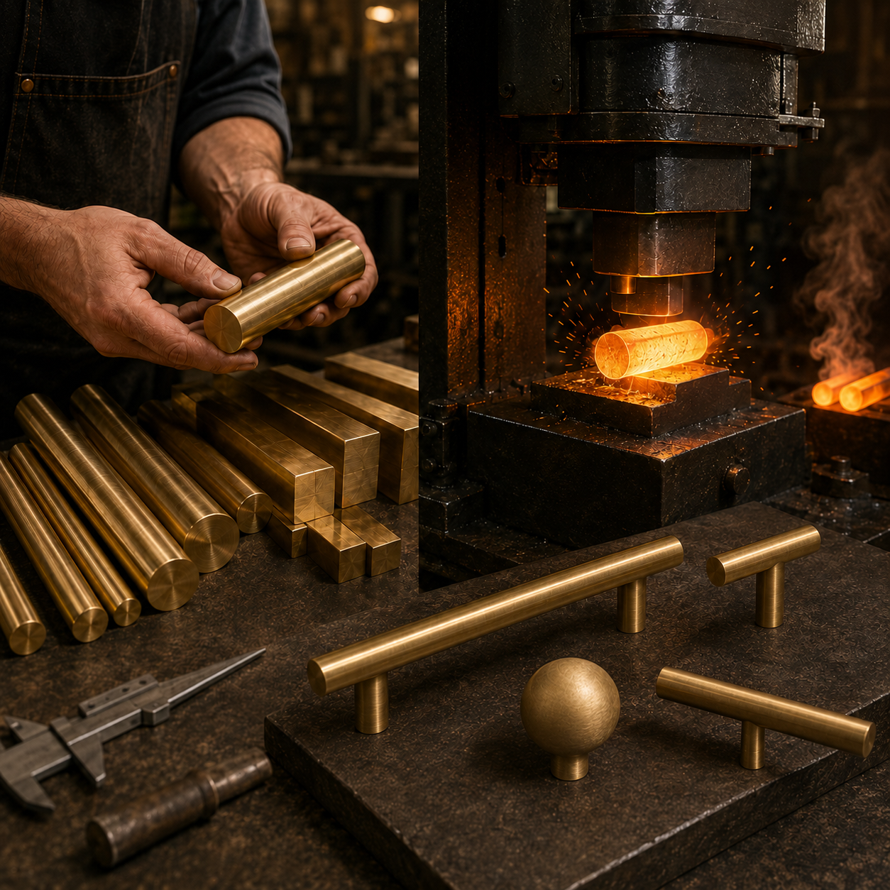 Raw Brass Rods