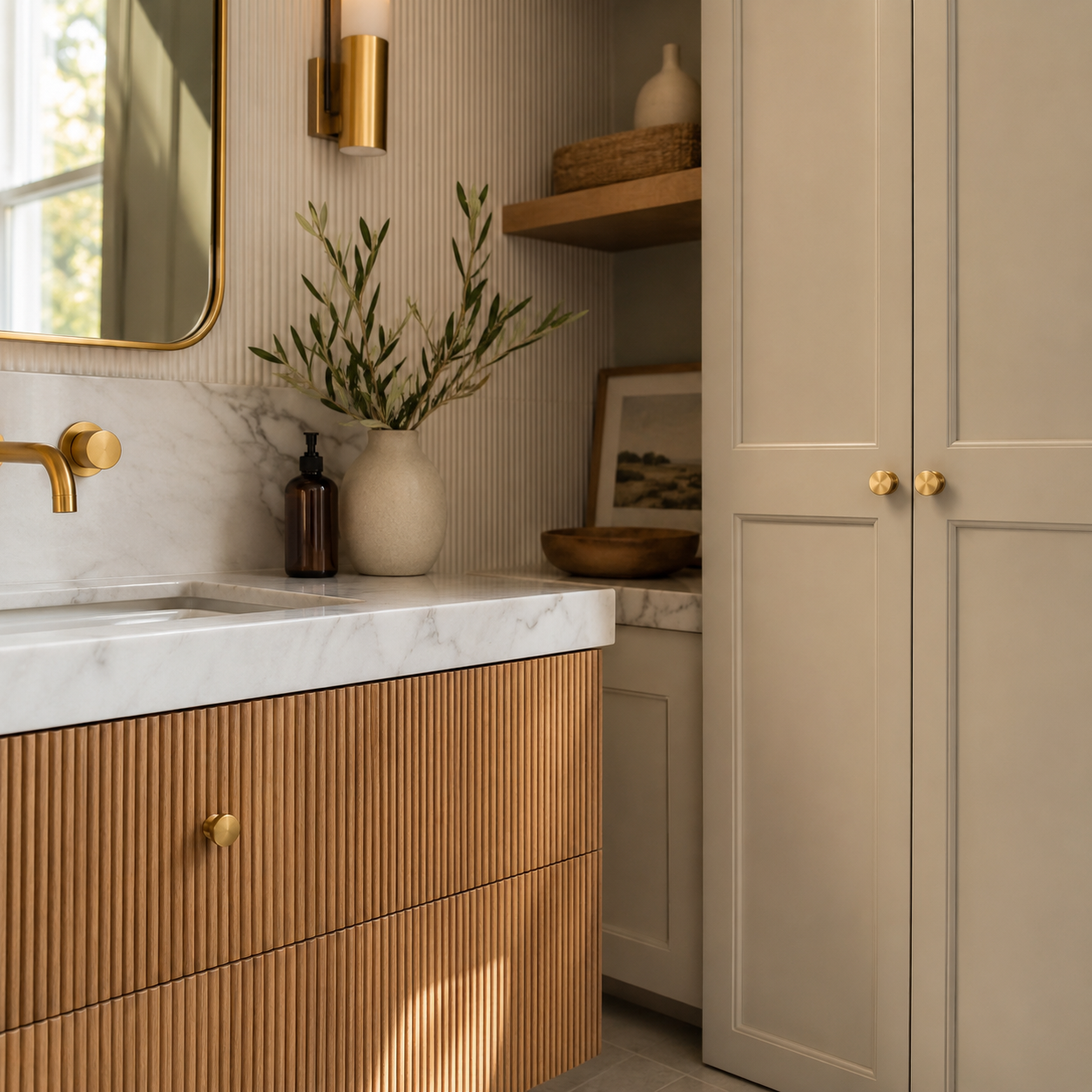 QOGRISUN Single Hole Brass Cabinet Pull