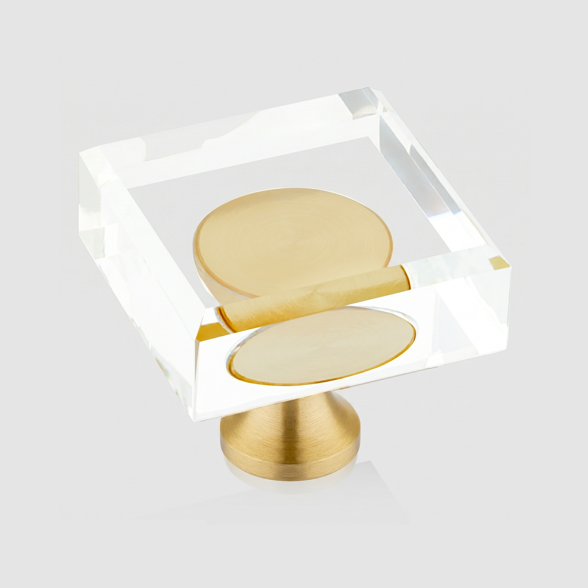 Crystal Square Cabinet Knobs