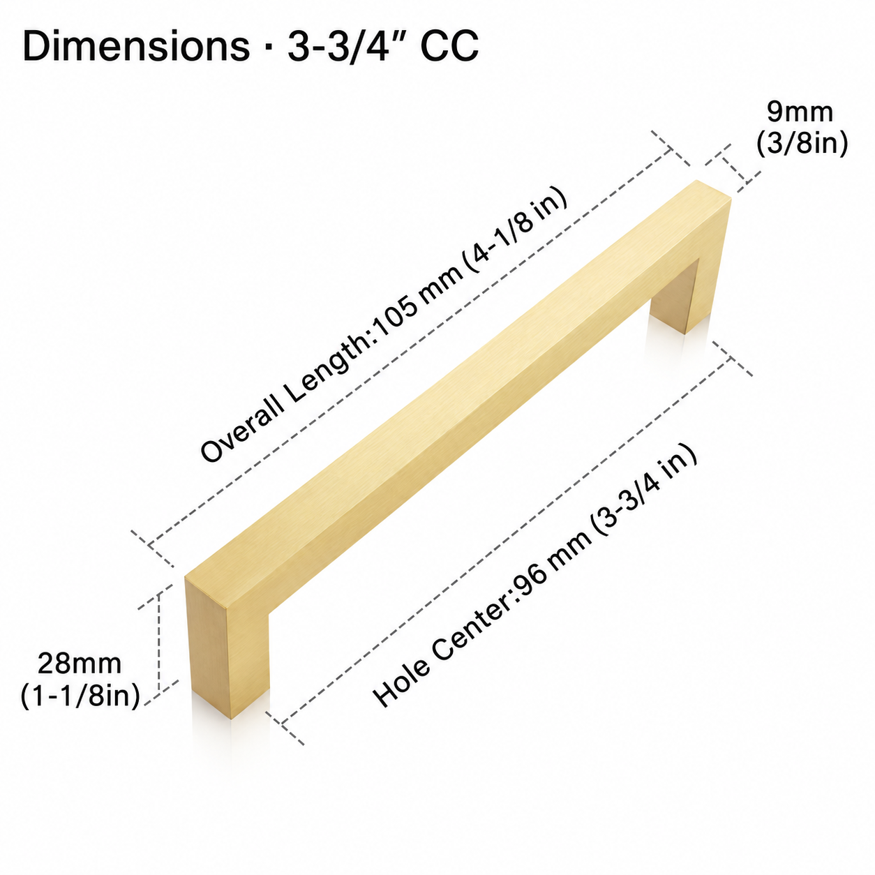 3-3/4"CC