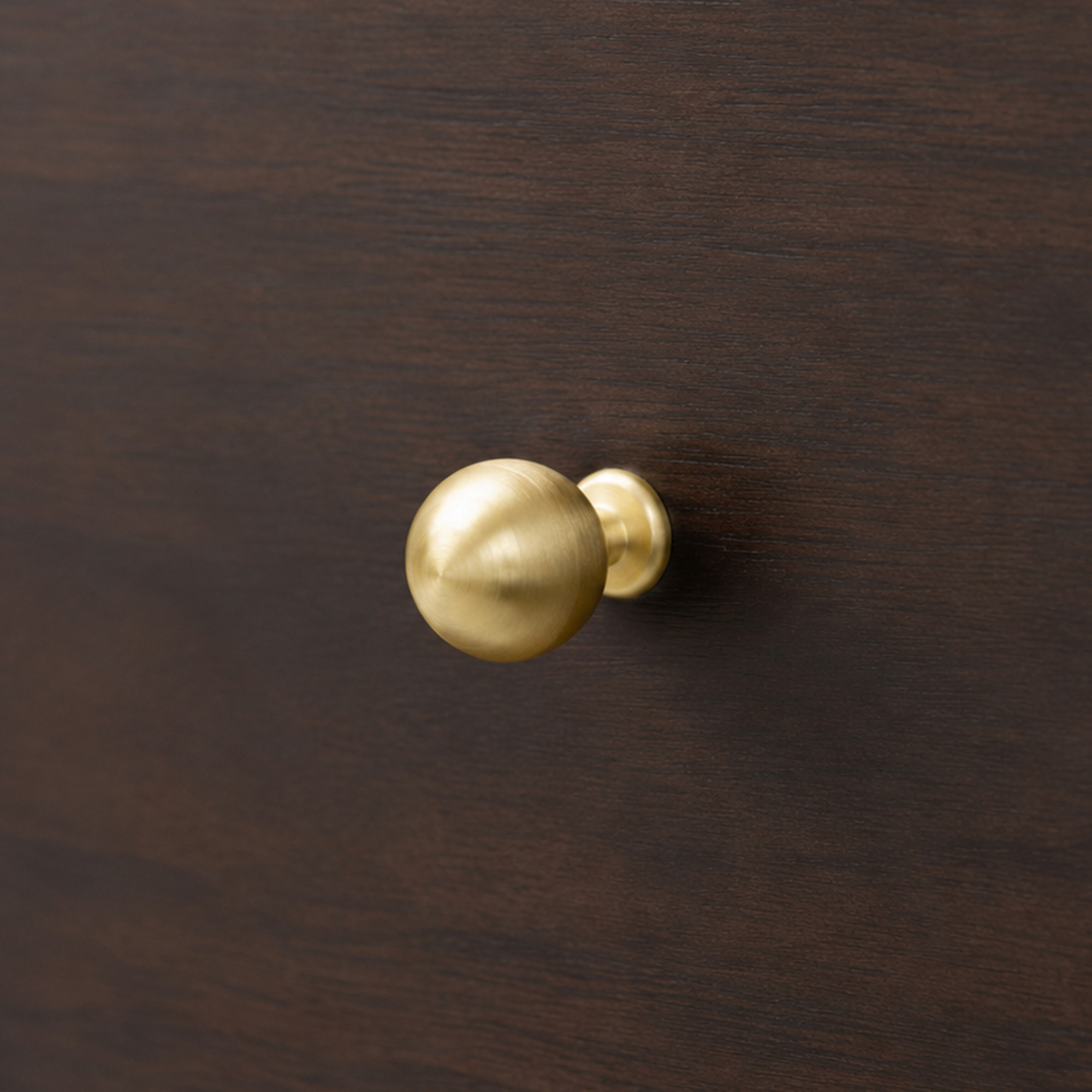 Spherical Mini Knobs Brushed Brass