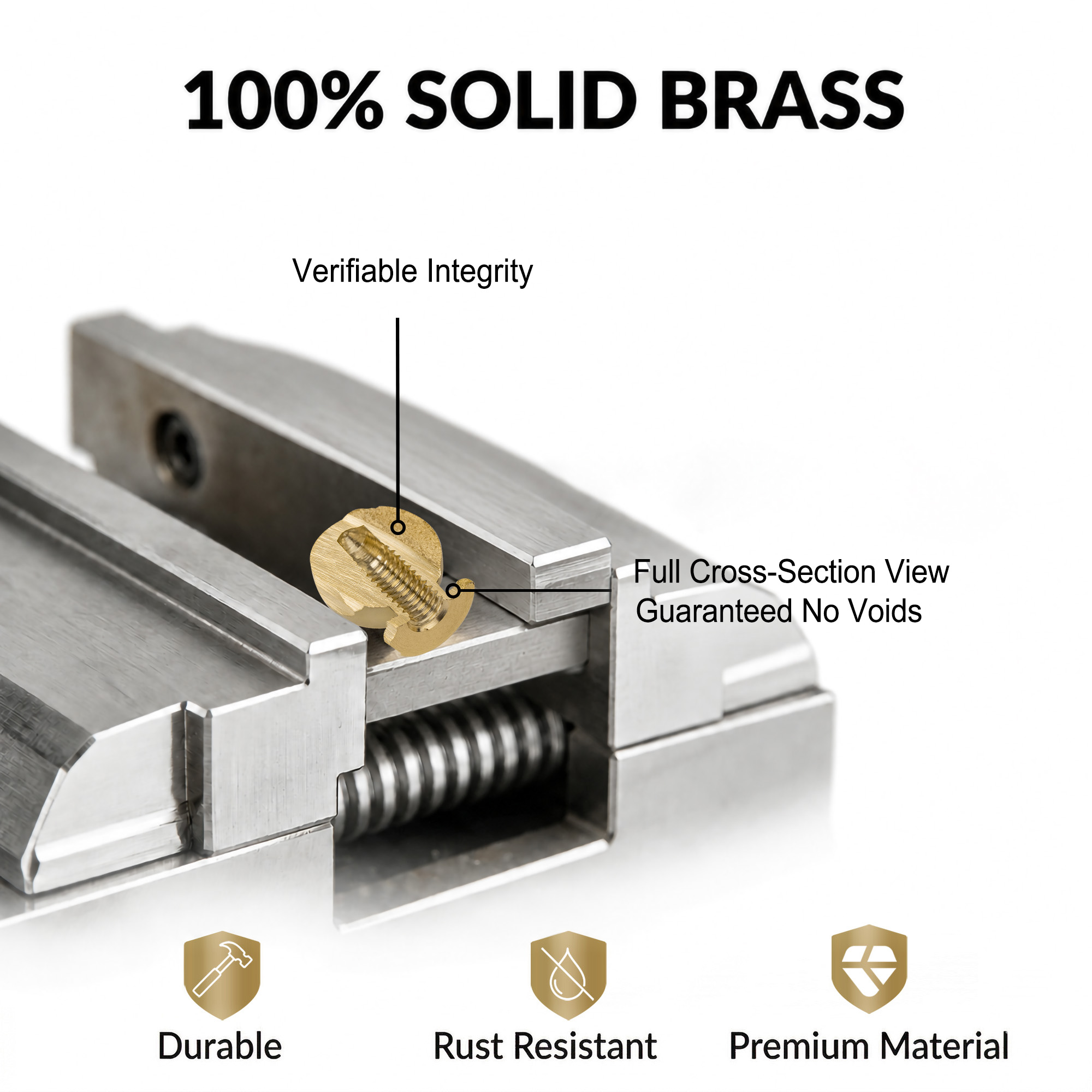 Spherical Mini Knobs Brushed Brass