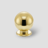 Unlacquered Brass Spherical Mini Knobs