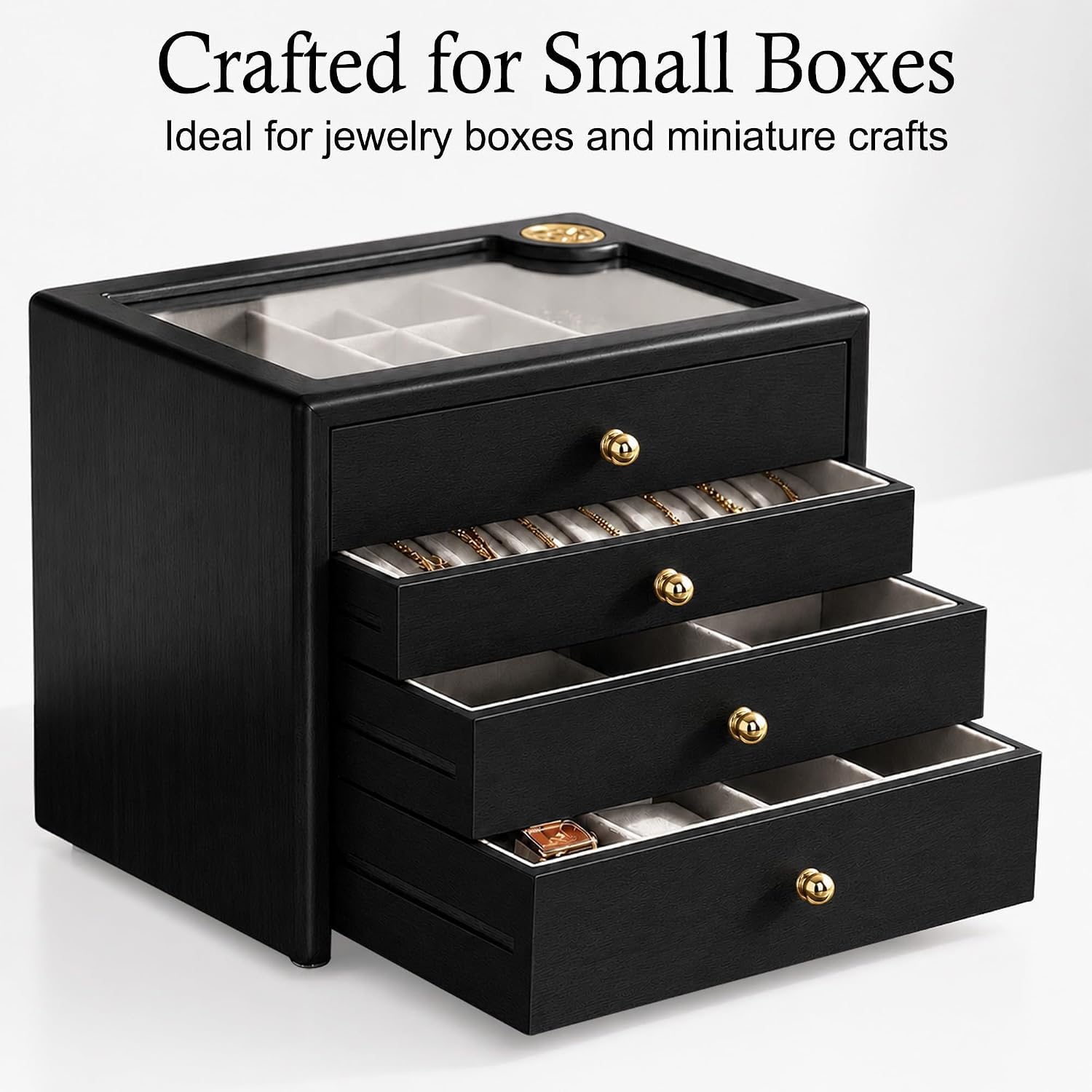 Unlacquered Brass Spherical Mini Knobs - Crafted for Small Boxes