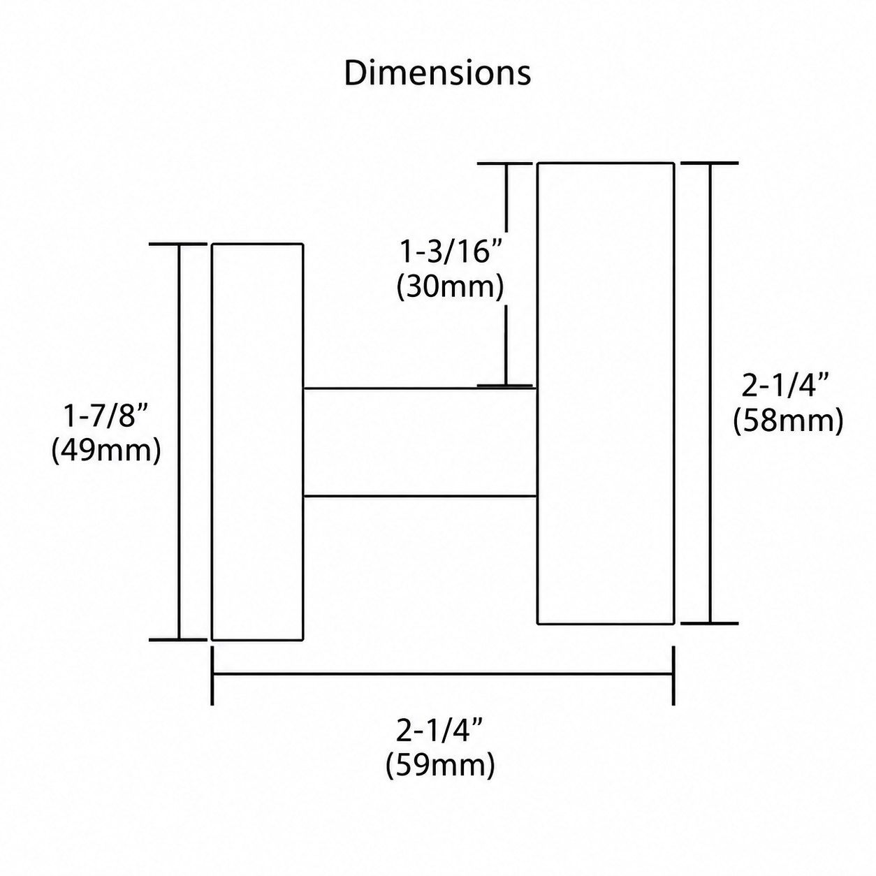 Towel Hook Dimensions
