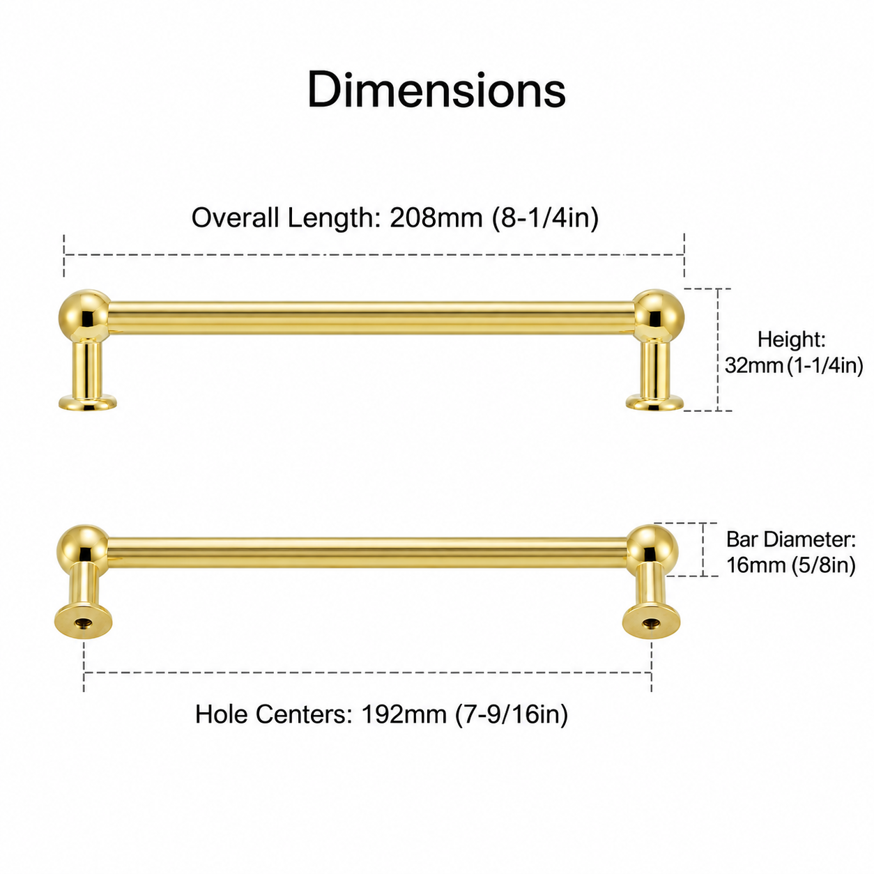 7-9/16" CC Dimensions