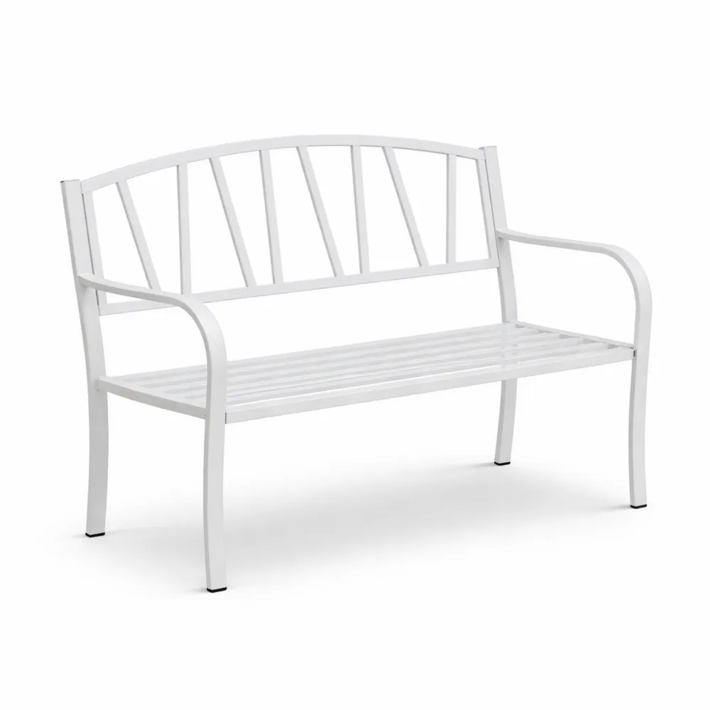 Wetterfeste 2-Sitzer Gartenbank für Terrasse und Balkon