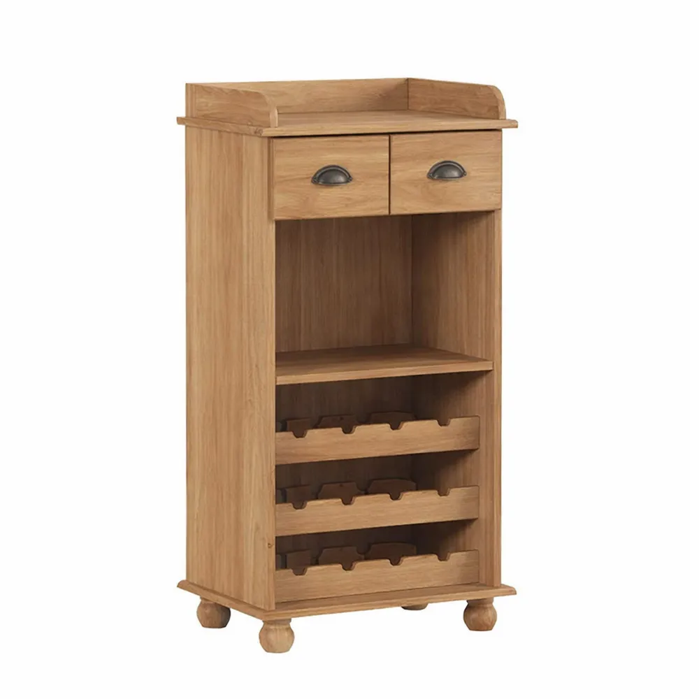 Massivholz Getränkeschrank für verschiedene Räume, 57x37x114 cm