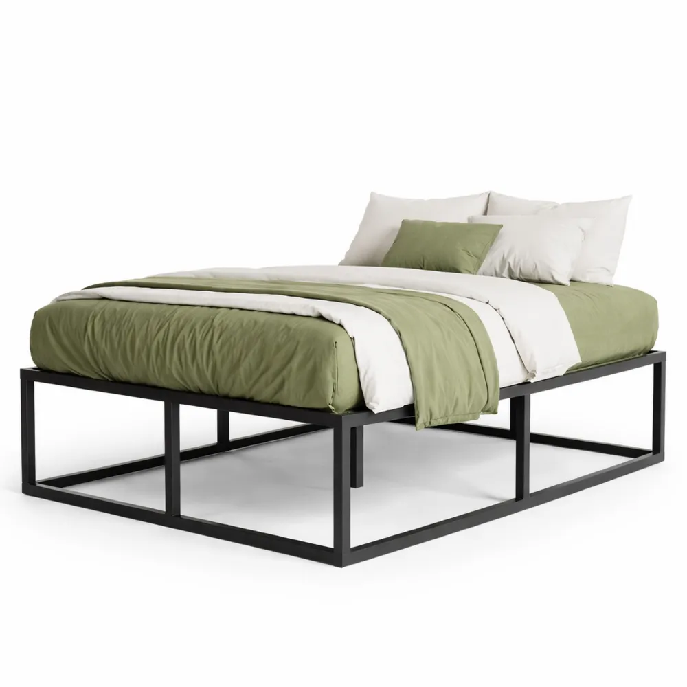 Metallbett 180x200 cm mit Stauraum und geräuschfreiem Design