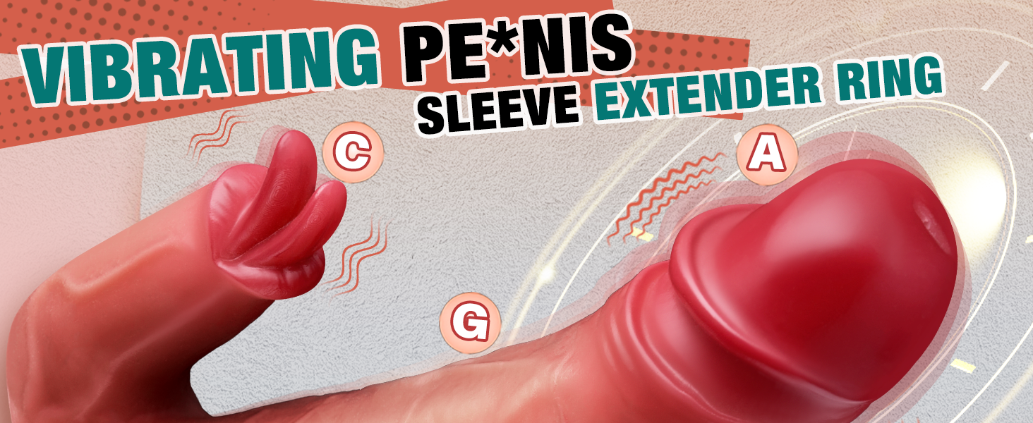 Pe*nis Extension Realistic Pe*nis Sleeve Silicone C*ock Sleeve Enlarger Vibrating Pe*nis Sleeve
