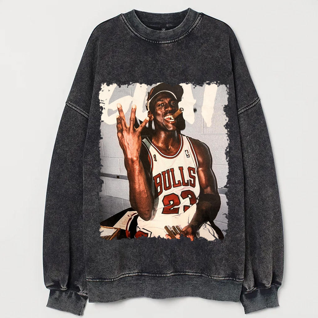 Retro No. 23 Basketball Player Smoking Cigar T-Shirt