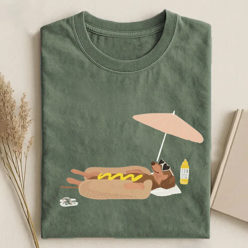 Funny Summer Hot Dog T-shirt