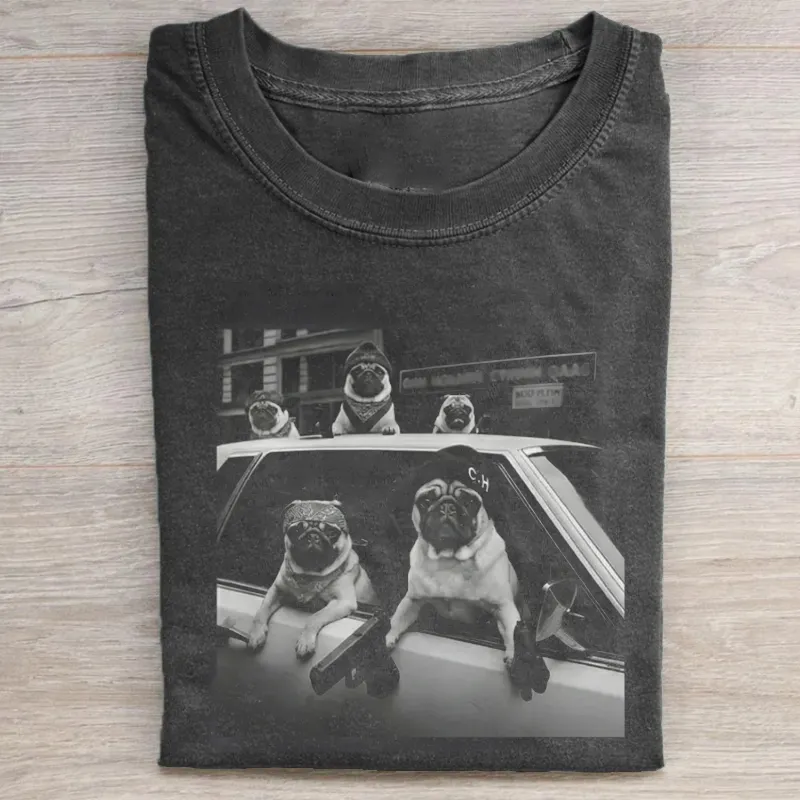 ShawnCraft® Official: Funny Pug Meme T-shirt - Premium Breathable Cotton Apparel