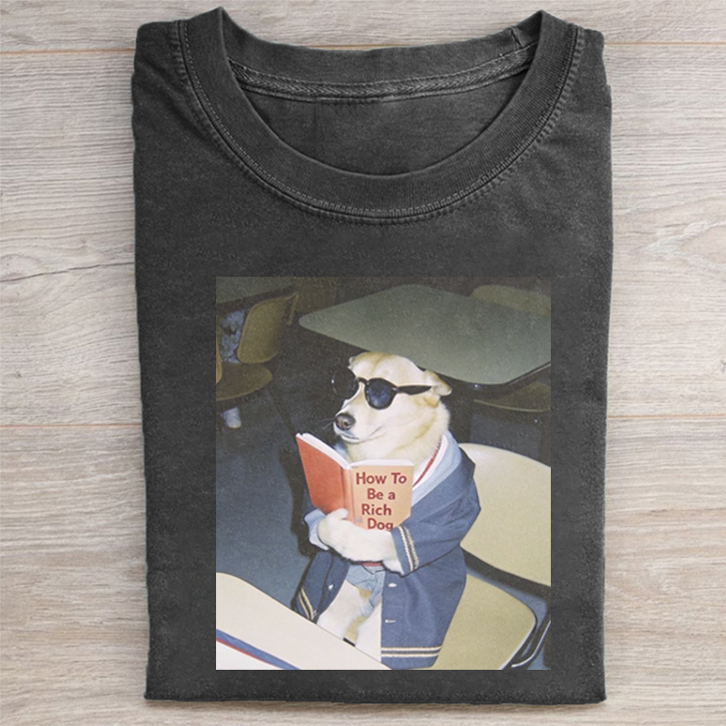 Funny Dog Meme T-shirt - Vintage Washed Apparel by VanceMade