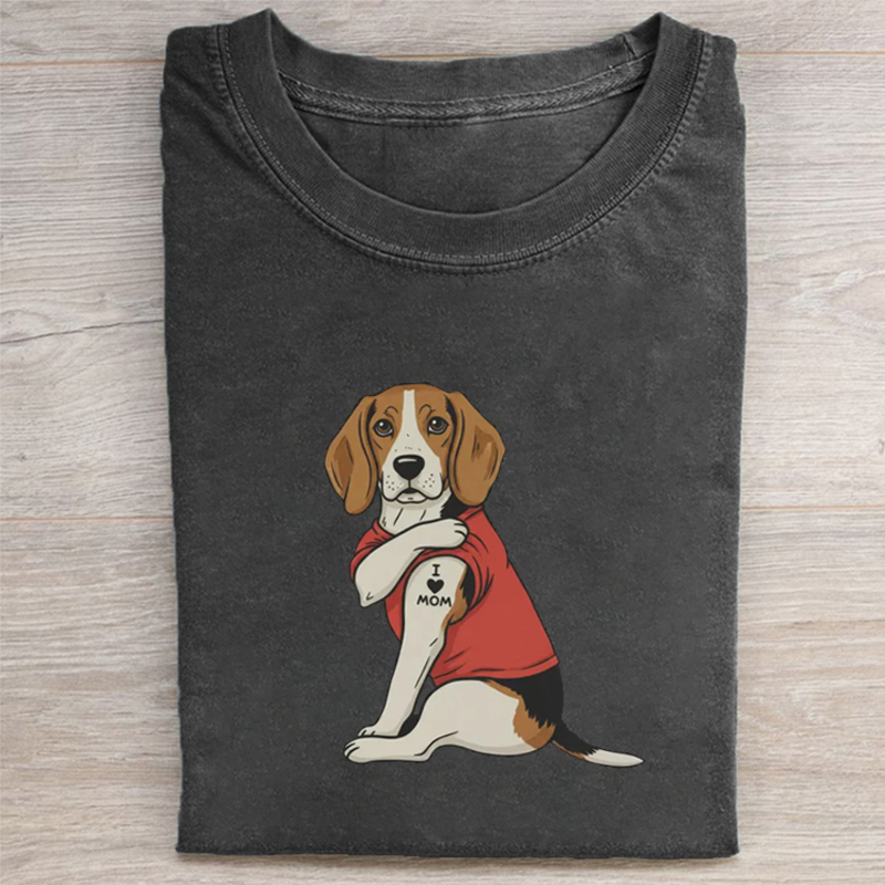 Beagle T-shirt - Vintage Washed Apparel by VanceMade