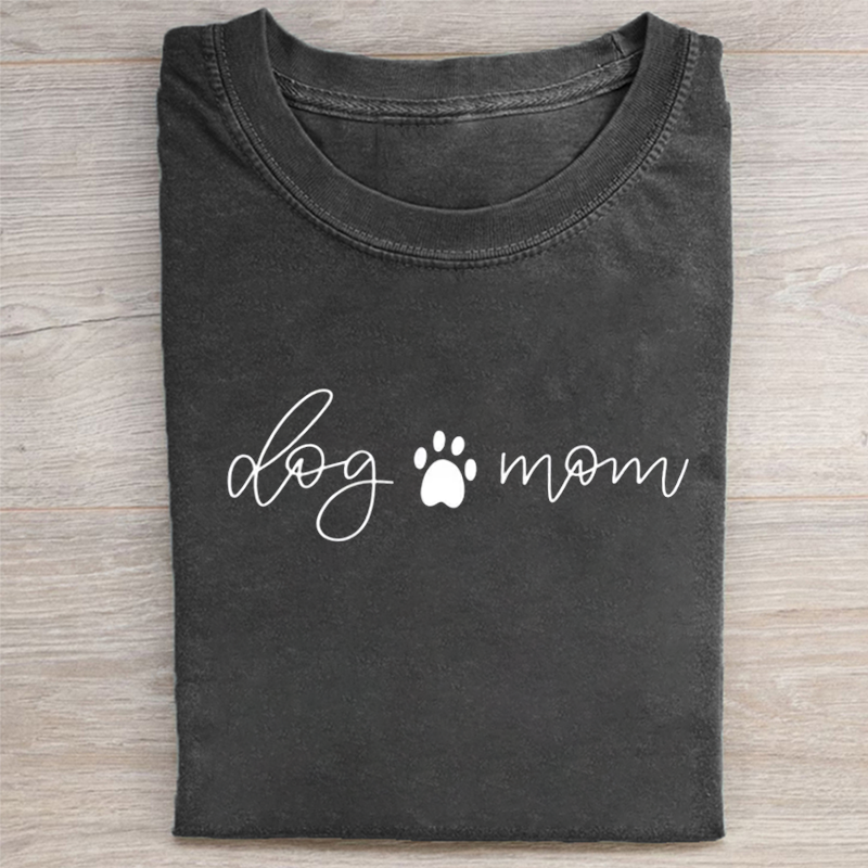 Dog Mom T-shirt - Vintage Washed Apparel by VanceMade