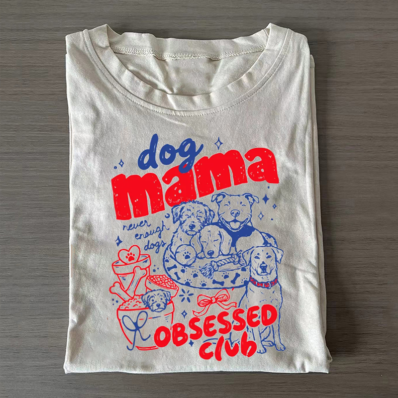Dog Mama Club T-shirt - Vintage Washed Apparel by VanceMade