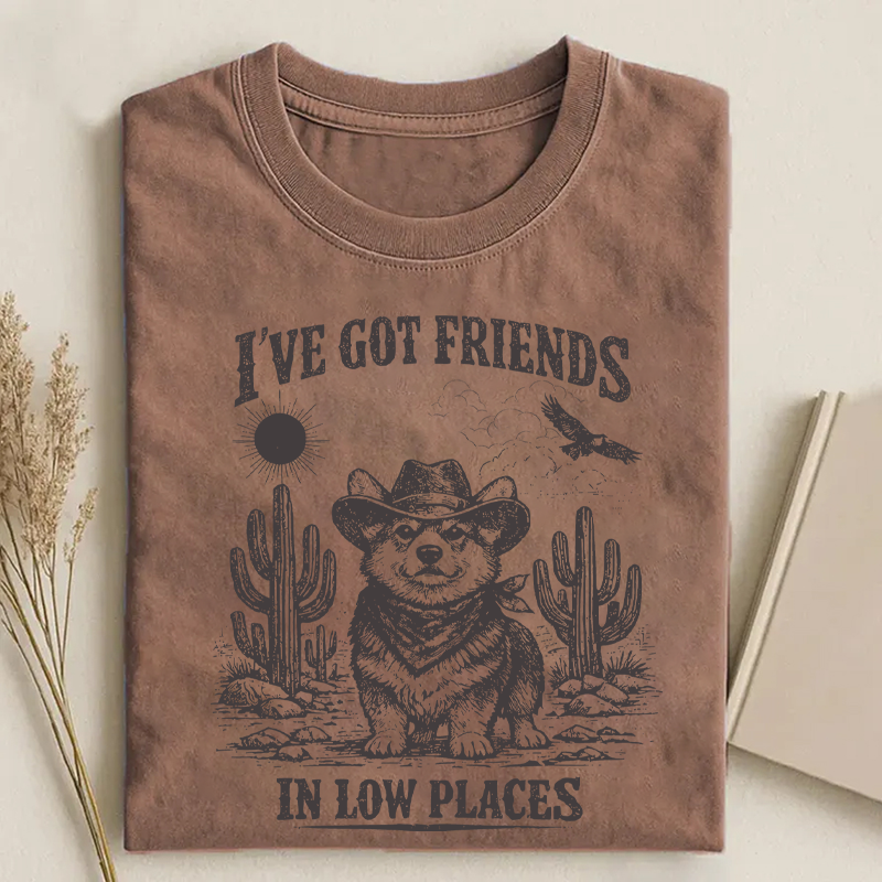 Funny Corgi T-shirt - Vintage Washed Apparel by VanceMade
