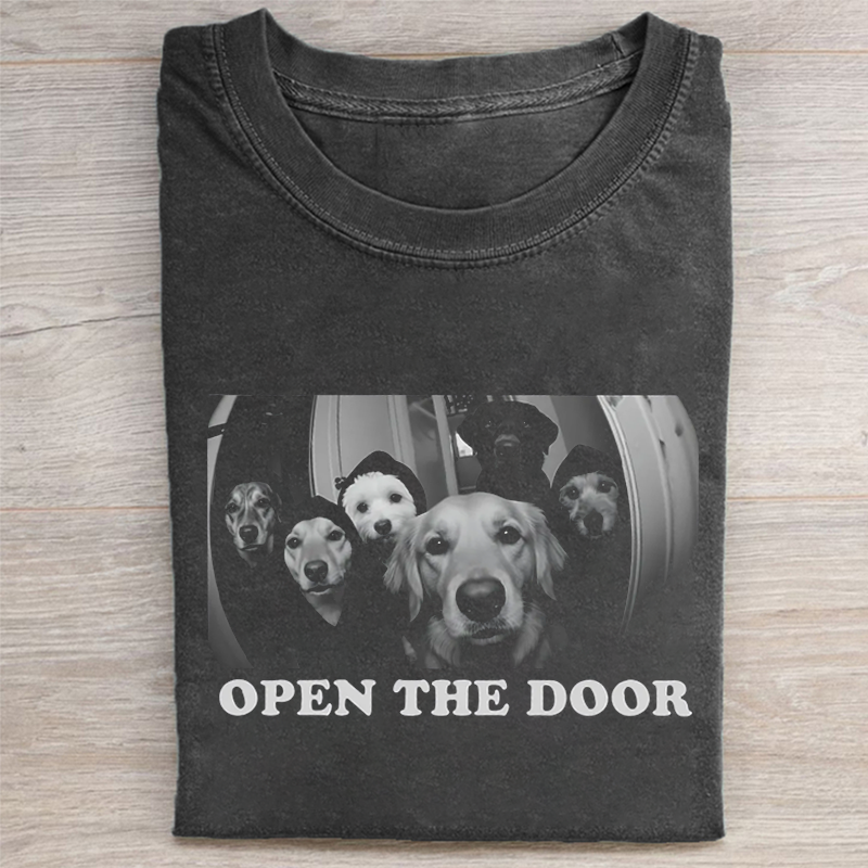 Funny Dog Gang T-shirt - Vintage Washed Apparel by VanceMade