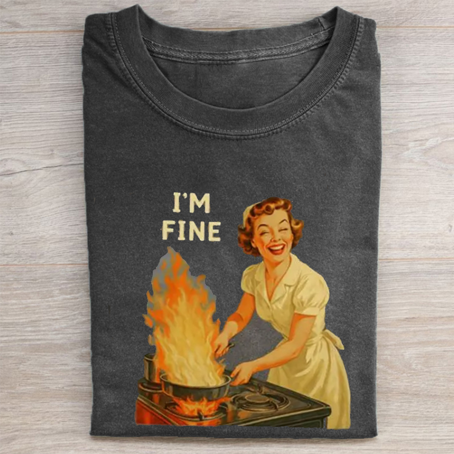 I’m Fine Retro T-shirt-ShawnCraft