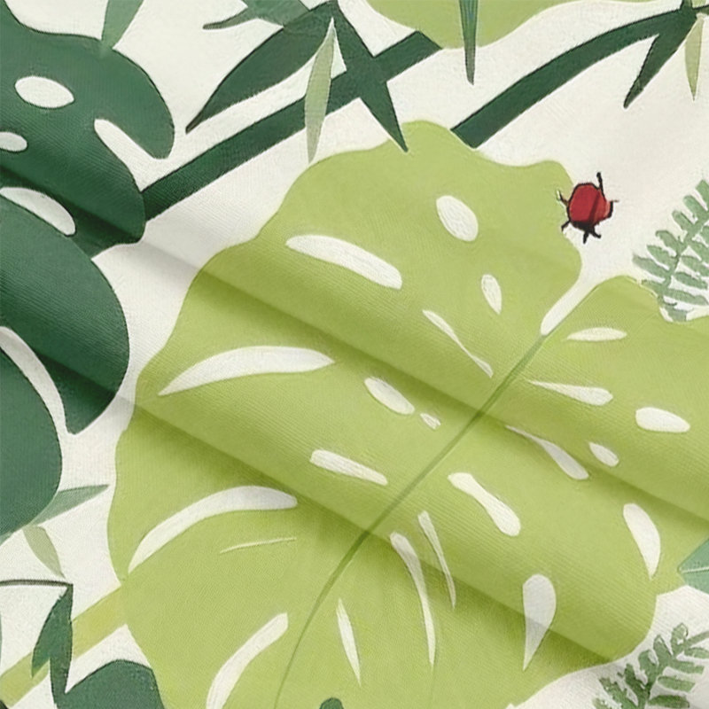 Ferns Long Sleeve Graphic Print T-Shirt-ShawnCraft