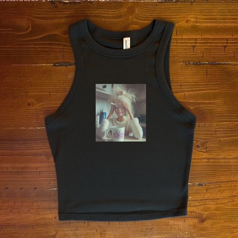 Funny Doll Face Meme Tank Top-ShawnCraft