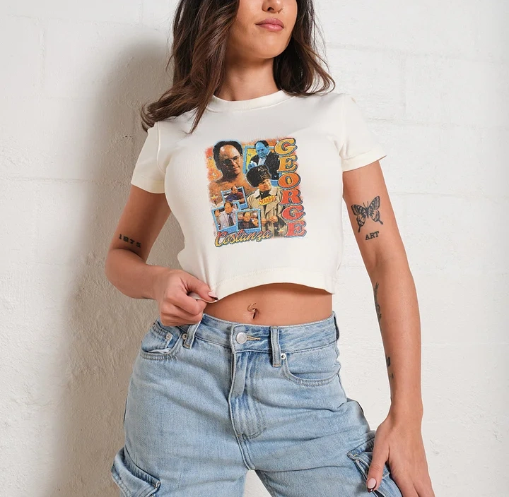 George Costanza Baby Tee-ShawnCraft